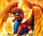 Skylander Sunburn, a winged dragon. Fire Skylanders