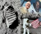 Neil Armstrong (1930-2012) was a NASA astronaut and the first human to set foot on the moon on July 21, 1969, in the Apollo 11 mission