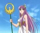 Saori Kido and sacred crosier