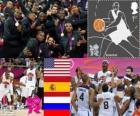 Men's basketball podium London 2012