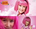 Stephanie, the girl protagonist from Lazy Town who loves the colour pink