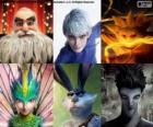 Characters from Rise of the Guardians