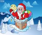 Santa Claus in the chimney
