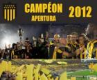 Club Atlético Peñarol champion of Torneo Apertura 2012, Uruguay