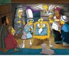 The Simpsons in the manger