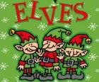 Three little elves of Santa Claus