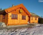 Wooden house or log cabin