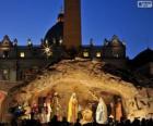 Manger of plaza de San Pedro in Rome