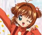 The beautiful face of the Cardcaptor Sakura