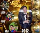 FIFA Ballon d'Or 2012 winner Lionel Messi