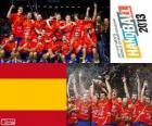 Spain gold medal at the World Cup in handball 2013