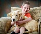 Boy with his dog