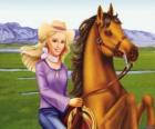 Barbie with a beautiful horse