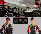 Lotus F1 Team 2013, Kimi Räikkönen and Romain Grosjean