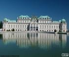 The Belvedere Palace is of Baroque style and built for Prince Eugene of Savoy, Vienna, Austria