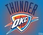 Logo of Oklahoma City Thunder, NBA team. Northwest Division, Western Conference