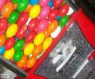 Vending machine of chewing gum balls, gumball machine