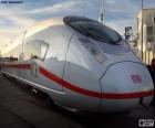 The Intercity-Express the train is faster of the Deutsche Bahn AG