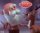 Santa Claus with Rudolph