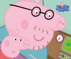 Peppa Pig and her father