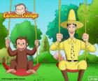 George the monkey with his friend Ted, the man in the Yellow Hat