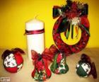 Assorted Christmas ornaments