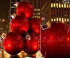 Red Christmas balls