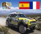 Nani Roma and Michel Perin cars champions in Dakar 2014