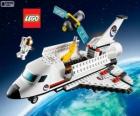 A Lego City space shuttle