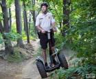 Segway, a two-wheeled, self-balancing, battery-powered electric vehicle