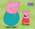 Peppa Pig with his father