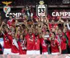 Benfica Lisbon, champion of the portuguese football league 2013-2014 Primerira Liga