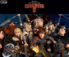 The young Vikings from How to Train Your Dragon 2