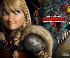 Astrid with her winged dragon Stormfly, How to Train Your Dragon 2