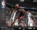 2014 NBA The Finals, 2nd match, Miami Heat 98 - San Antonio Spurs 96