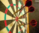 Darts and dartboard