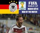 Mario Götze, best player of the final. Brazil 2014 Football World Cup