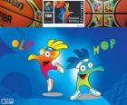 Ole and Hop, mascots of the 2014 FIBA Basketball World Cup