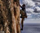 Climber climbing