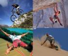 Several extreme sports and adventure