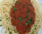 Spaghetti with tomato sauce