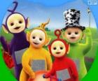 The Teletubbies: Tinky Winky, Laa-Laa, Po and Dipsy