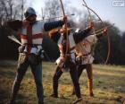 Archers, medieval soldiers armed with a bow