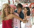 Sharpay Evans, Ryan Evans, Troy Bolton and Gabriella Montez