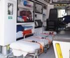 Inside an ambulance