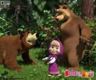 Masha with the two bears