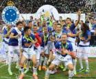 Cruzeiro of Belo Horizonte, champion of the Brazilian football championship in 2014. Brasileirão 2014