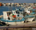 Boats of fishermen in the port