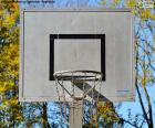 Basketball basket, formed by the hoop, the net and the board