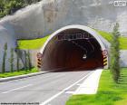 Entrance to a road tunnel